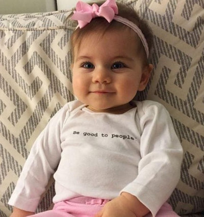 Be Good to People Classic Long Sleeve Onesie