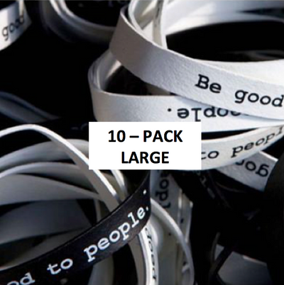 Be Good to People Classic Printed Rubber Bands