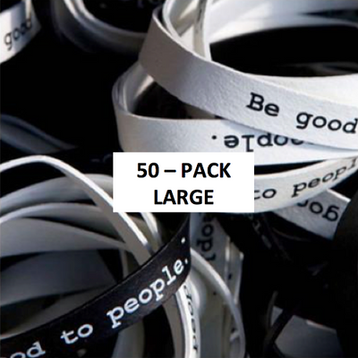 Be Good to People Classic Printed Rubber Bands