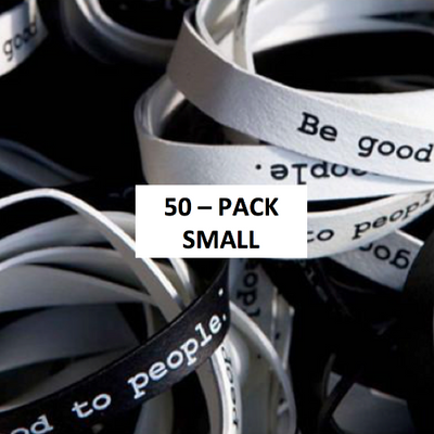 Be Good to People Classic Printed Rubber Bands