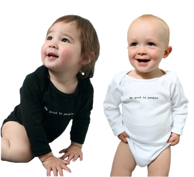 Be Good to People Classic Long Sleeve Onesie