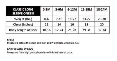 Classic Long Sleeve Onesie