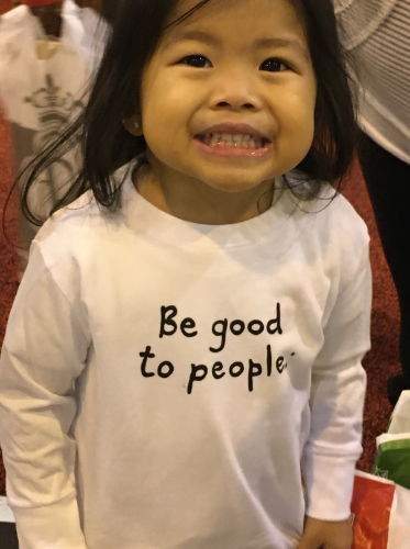 Be Good to People Signature Long Sleeve Kid Tee