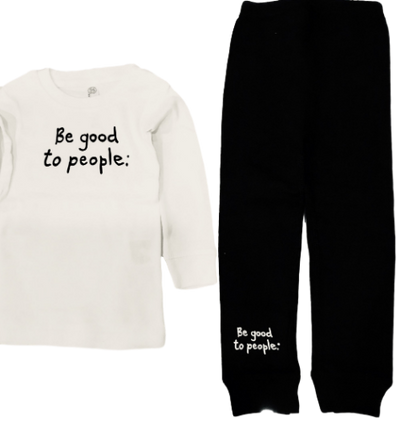 Be Good to People Signature Cozy Kid Pjs