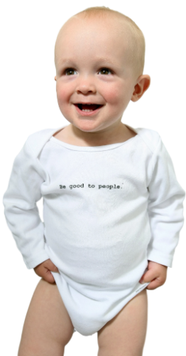 Be Good to People Classic Long Sleeve Onesie