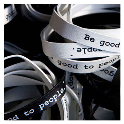 Classic Printed Rubber Bands - Be Good To People
