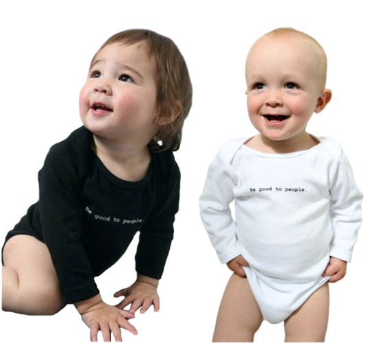Be Good to People Classic Long Sleeve Onesie