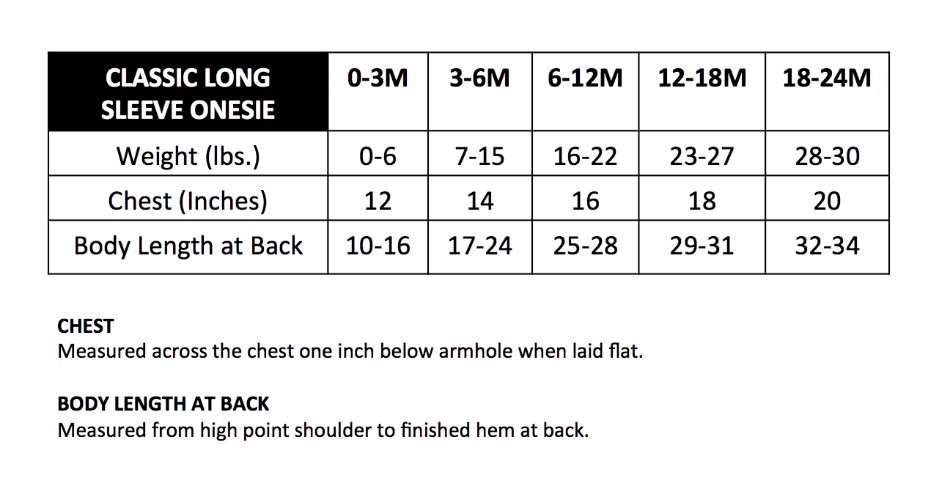 Classic Long Sleeve Onesie