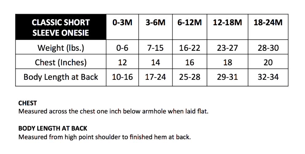 Classic Short Sleeve Onesie