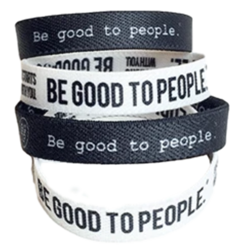Be Good to People Collection Woven Stretch Bands