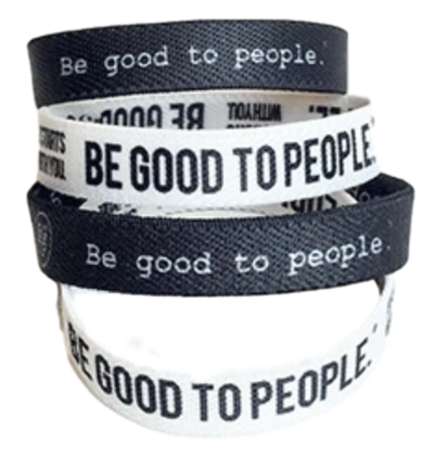 Be Good to People Collection Woven Stretch Bands