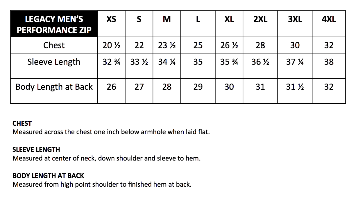 Legacy Men's Performance Zip