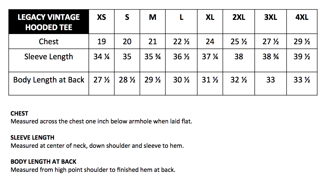 Legacy Vintage Hooded Tee