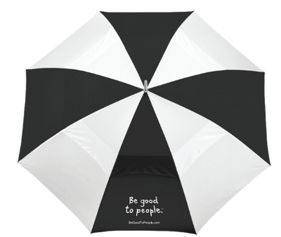 Be Good to People Golf Umbrella