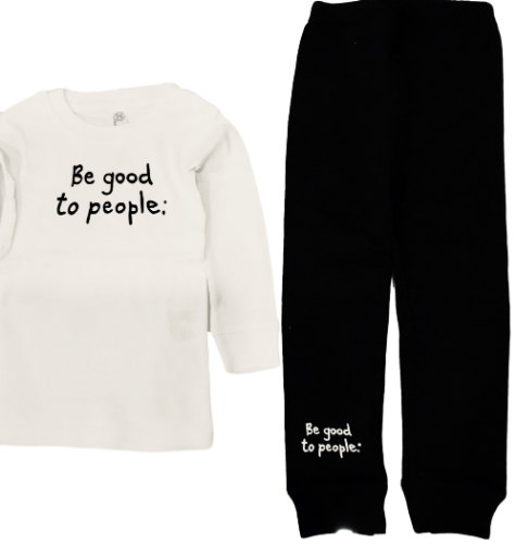 Be Good to People Signature Cozy Kid Pjs