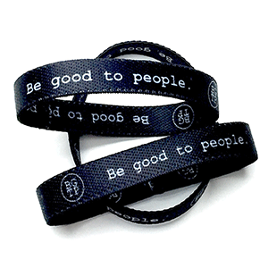 Black Woven Bands Classic Logo